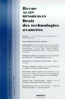 Droit des technologies avancées