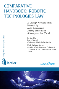 Couverture Comparative handbook robotic technologies law