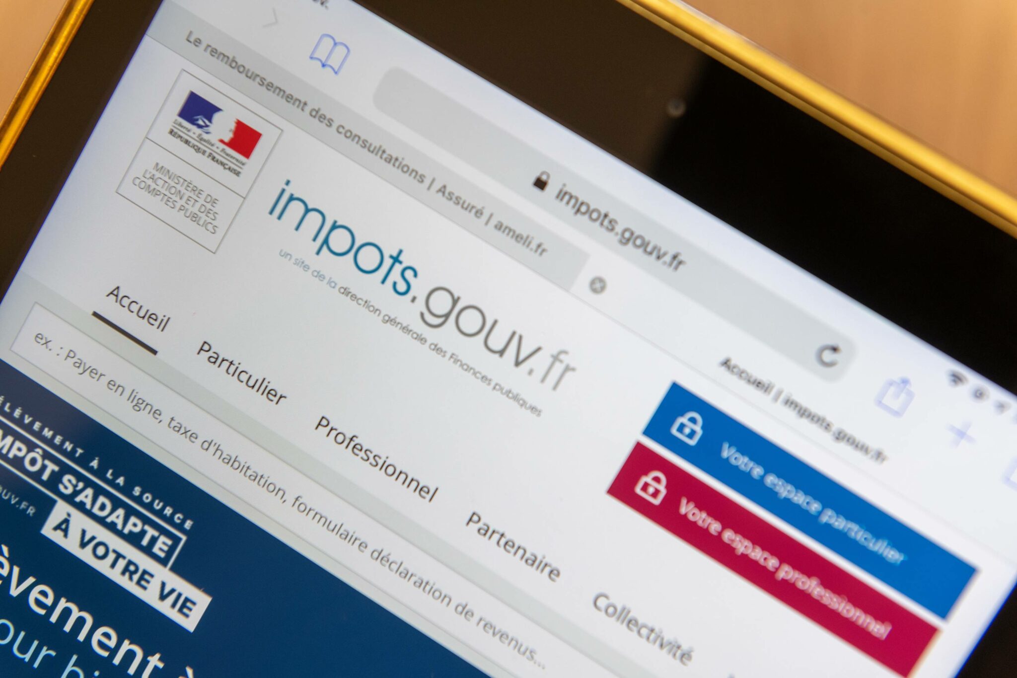 fisc fiscal fiscalité Site Impots gouv fr French tax website