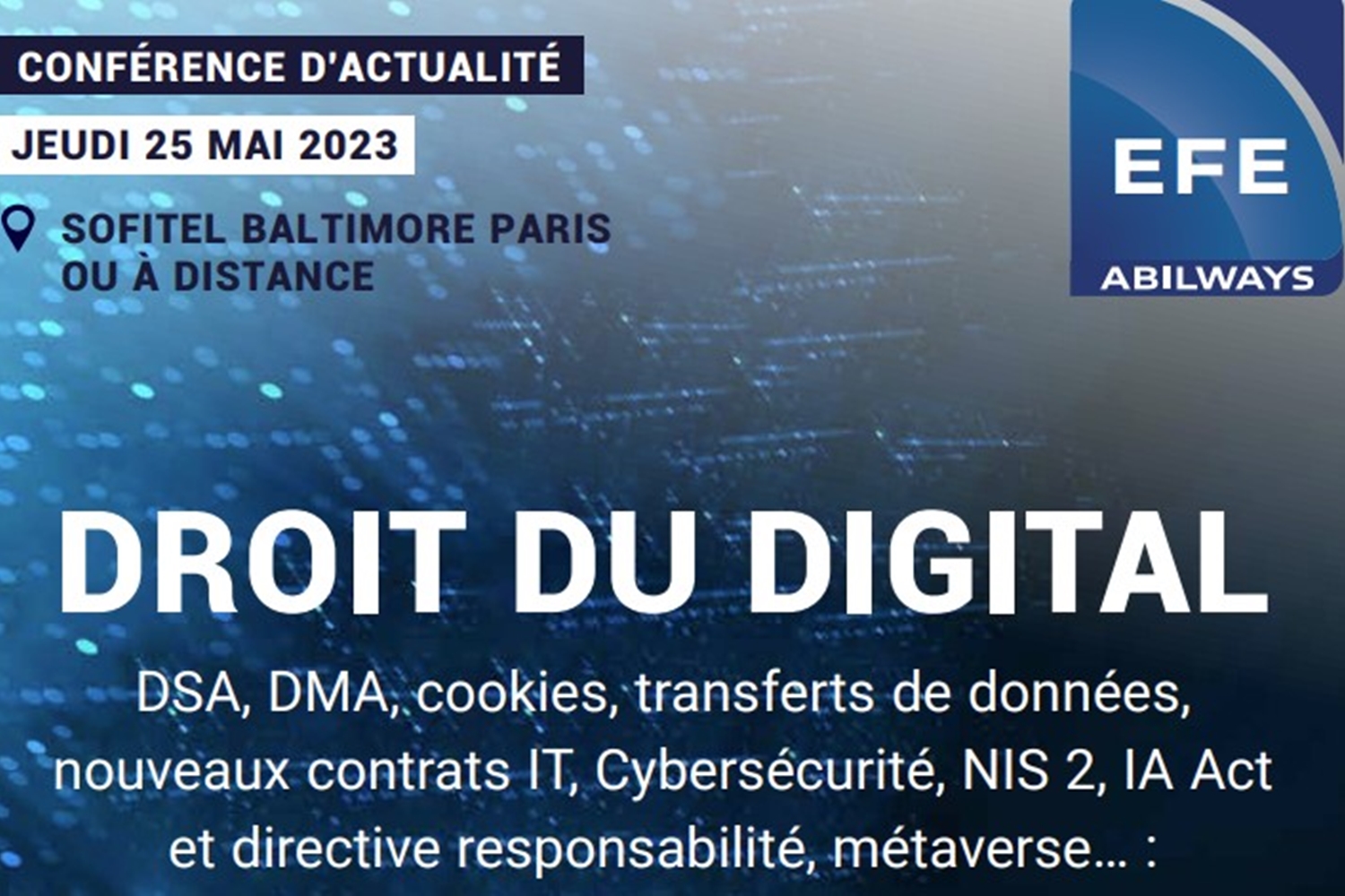 conférence EFE : Droit du Digital