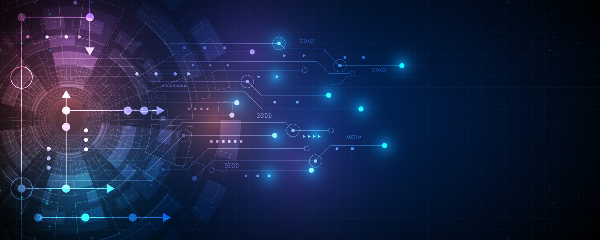 Circuit technology background with hi-tech digital data connection system and computer electronic desing