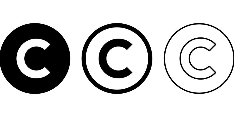 Copyright icon set. copyright symbols